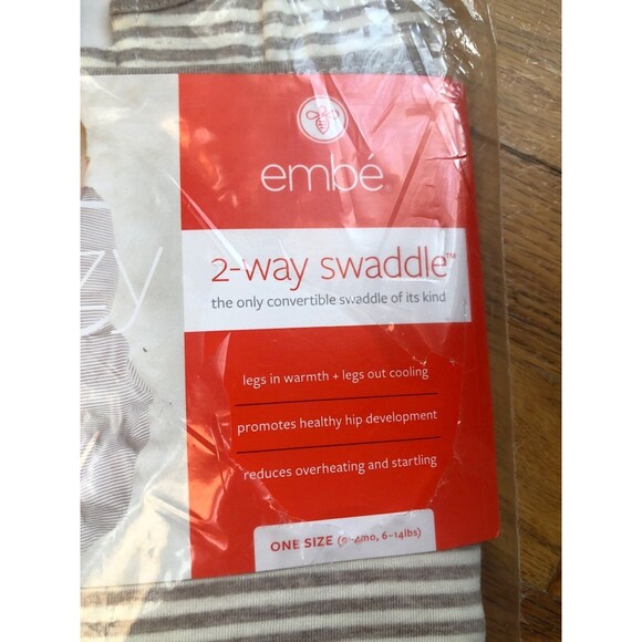 Embe 2 way swaddle brand new striped - Picture 2 of 6